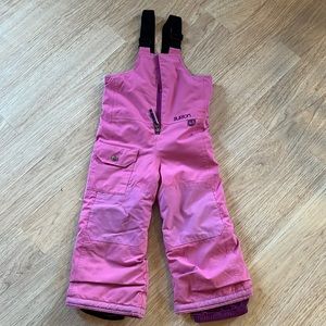 Size 3t  pink Burton bib snow pants